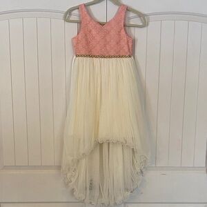 American Princess Pink and Cream Formal Dress
